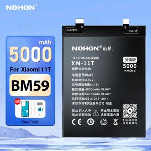 NOHON 배터리 Xiaomi Mi 11T 12T 13T Pro 10T 9T 14 13 Ultra 12 11 Lite 10 9 9SE CC9 BM59 BM3L BM4X BM58 BM53 Bateria