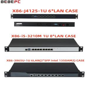 BEBEPC 1U 방화벽 어플라이언스 네트워크 보안 서버 게이트웨이 리눅스 Pfsense 랙 마운트 PC PoE i5 3210M 3805 J4125 6 * LAN CentOS