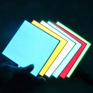 LED 발광 EL 패널 백라이트, 10x10cm 패널 백라이트, LED 전기 발광 El 백라이트, DC12V 인버터, 5V USB, 3V 배터리