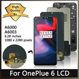 OnePlus 6 A6000 A6003 LCD 디스플레이 터치 스크린 디지타이저 어셈블리 용 AAA + 품질 One Plus 6 1 + 6 LCD 교체 부품