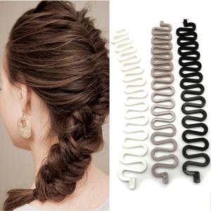 1pcs Braiding 도구 DIY 여성 헤어 액세서리 브레이드 스타일링 헤어핀 바레트 매직 도넛 롤빵 트위스트 헤어 클립 헤어 스타일
