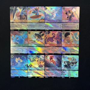 Lorcana 카드 Foil Chapter 1&2&3 Enchanted Proxy TCG 게임 카드 Floodborn 독일의 상승 프랑스어 영어 게임 카드