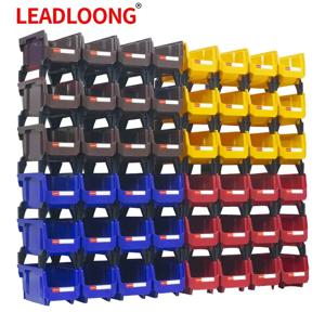 LEADLOONG V3 차고 상자 12pc 11x5x5inch/27.6*13.9*12.8cm 워크샵 용품 선반 주최자 빈 나사 부품 하드웨어 보관 케이스