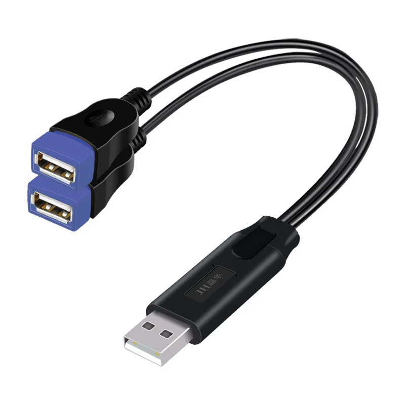 USB 케이블 분배기 전화 충전기 전원 어댑터 코드 2 포트 남성-여성 USB 다중 확장기 OTG 확장 충전 DockPlug