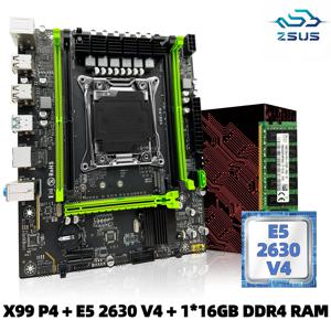 SOYO X99 마더보드 세트 LGA2011-3 Xeon E5 2630 V4 CPU DDR4 16GB (1*16GB) 2133MHz RAM NVME M.2 SATA 컴퓨터 액세서리