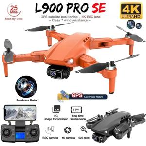 L900 Pro SE GPS 드론 Profesional 4K HD 카메라 5G WIFI FPV Quadcopter, 어린이 장난감을위한 브러시리스 모터 접이식 RC 드론 포함