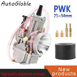 2T 4T Universal Keihin Koso Oko 오토바이 PWK 기화기 21 24 26 28 30 32 34mm 레이싱 모터 용 파워 제트 포함