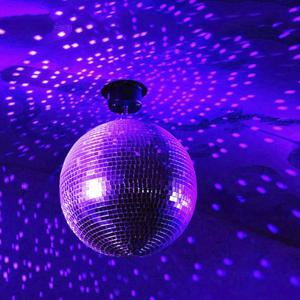 유리 회전 거울 공 디스코 공 거울 공 Dj 조명 반사 결혼식 무대 크리스마스 파티를위한 다채로운 거울 공