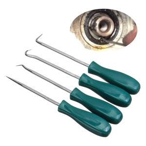 뜨거운 판매 4Pcs 135mm 자동차 자동차 차량 오일 씰 스크류 드라이버 세트 O-링 씰 가스켓 풀러 리무버 선택 후크 자동차 수리 도구