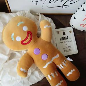 진저 브레드 맨 플러시 장난감 비스킷 Peluche 쿠키 부드러운 인형 룸 장식 생일 선물