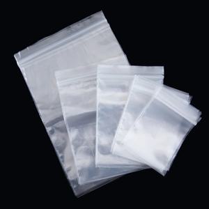 50pcs 두꺼운 지퍼 봉인 된 가방 작은 보석 식품 포장에 대 한 명확한 플라스틱 저장 주머니 Reclosable 지퍼 씰링 파우치