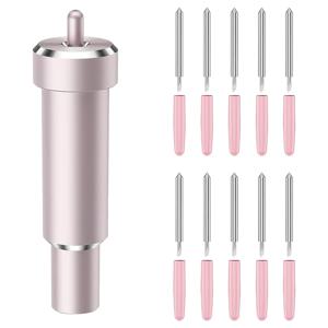 딥 컷 블레이드 크리컷 메이커 3, 메이커, 익스플로러 3, 에어 2, 에어 원, 벤처, 60 ° 딥 포인트 블레이드 및 하우징