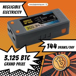 Jingle Mining 새로운 Jingle Miner - BTC SOLO 미니 복권 광부 JST-GH 1.25mm 2핀 300KH/s 재고 있음 빠른 배송