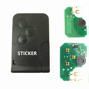 1/5/10pcs 3 버튼 433Mhz ID46 PCF7947 칩 Renault Megane 2 경치 좋은 카드 II 용 하프 스마트 원격 자동차 키