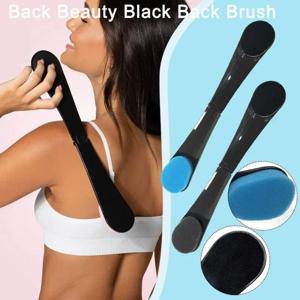 1pc 롱 핸들 목욕 스폰지 백 스크러버 목욕 도구 스킨 클린 바디 엑스 폴리 에이 팅 백 스크러버 브러시 로션 애플리케이터 도구