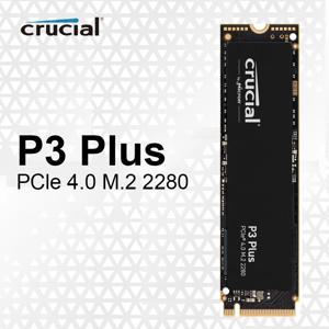 Crucial P3 Plus PCIe Gen4 3D NAND NVMe M.2 SSD, 최대 5000 MB/s, 2TB, 1TB, 500GB