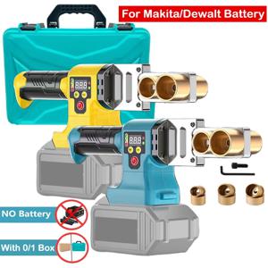 전기 파이프 용접기 무선 퓨저 PPR PE 납땜 인두 플라스틱 튜브 PP 가열 핫멜트 맞춤 Makita/Dewalt 배터리 없음