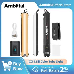 Ambitful GC12 골드 크로우 12 유연한 사진 조명 공기 조명, 2700K-6500K 휴대용 LED 소프트 라이트, 팽창식