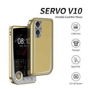서보 V10 소형 휴대 전화 2 SIM 카드 카메라 손전등 MP3 FM 매직 음성 2.01 