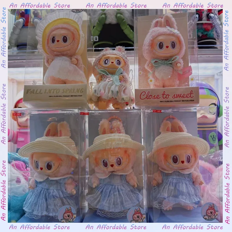 재고 있음 Mokoko Sweetheart 인형 펜던트 Labubu Kawaii 크리 에이 티브 장식 크리스마스 선물 어린이 장난감 Labubu Replica Mystery Box