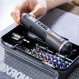 전기 스크루 드라이버 세트 Worx 4V WX242 스마트 무선 전기 스크루 드라이버 USB 충전식 핸들 30 비트 세트 도구