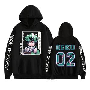 My Hero Academia IZUKU MIOORIYA 프린트 남성용 하이 퀄리티, 편안한 캐주얼 스트리트 후드 맨투맨, 가을 및 겨울