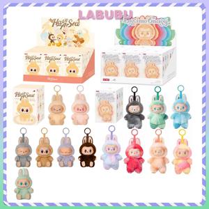애니메이션 그림 Labubu 블라인드 박스 좌석 시리즈 펜던트 몰려 들고 모델 장난감 Kawaii 괴물 복제 키 체인 장난감 생일 인형