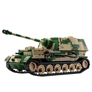 WW2 군대 군인 제 2 차 세계 대전 Jagdpanzer TIGER/P 탱크 파괴자 빌딩 블록 벽돌 어린이 DIY 장난감 선물