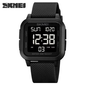 SKMEI 스톱워치 카운트다운 LED 라이트 군용 손목시계 일본 남성용 디지털 시계 5Bar 방수 날짜 시계 Reloj Hombre
