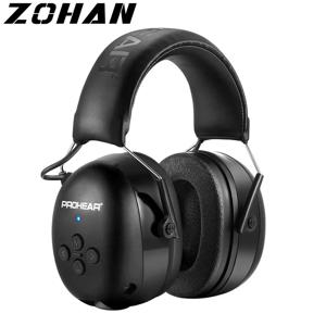 ZOHAN 전자 헤드폰 5.0 블루투스 귀마개, 청력 보호 헤드폰, 음악 안전 소음 감소 충전