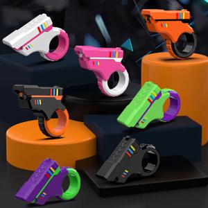로타리 핑거 슬라이더 Fidget 장난감 사무실 압력 릴리프 슬라이더 래칫 핑거 Fidget 3D 인쇄 Fidegt ToysFingertip Textured