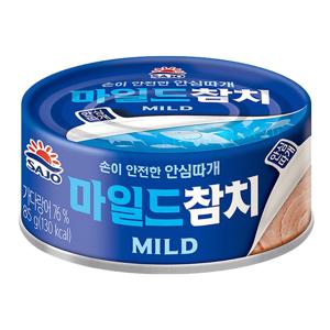 사조 마일드 참치 85g×1개 통조림 참치캔 안심따개