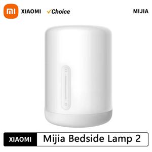 샤오미 미지아 침대 옆 램프 2 스마트 테이블 LED 야간 조명, 다채로운 400 루멘, 블루투스 와이파이 터치 컨트롤, 애플 홈킷 시리