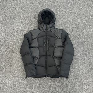 웨이브 퍼퍼 자켓 블랙 따뜻한 남성 두꺼운 겨울 까마귀 캐주얼 패션 다운 코트 streetwear 의류