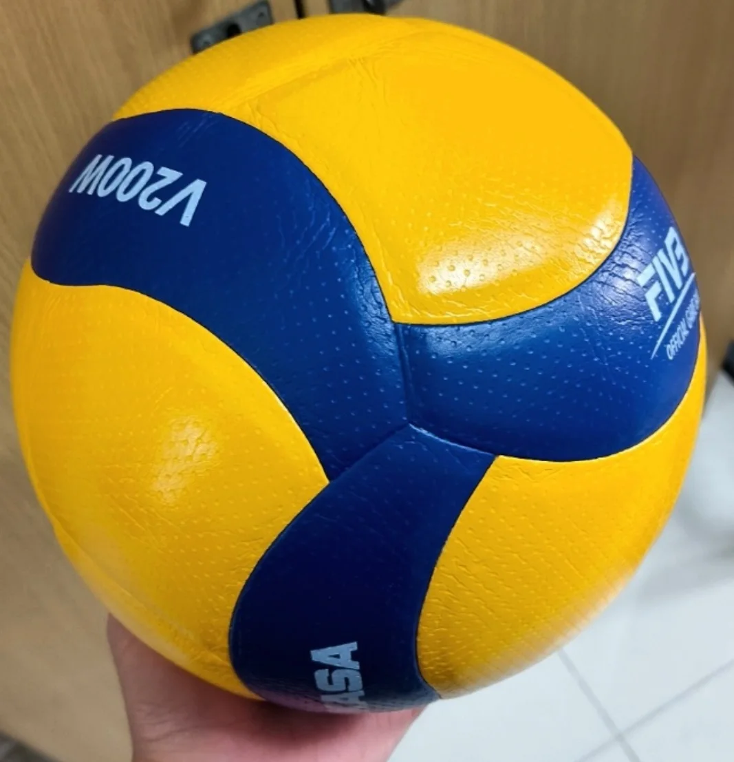 MIKASA 원래 전문 슈퍼 섬유 부드러운 PU 가죽 배구 v200 v300w 배구 공 새해 선물