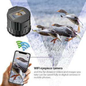 A65I 새로운 현미경 V13 Wifi HD 전자 접안 렌즈 카메라 1.5 인치 화면 광학 접안 렌즈 레코더 조류 관찰 망원경