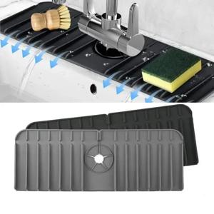 실리콘 스폰지 배수 랙 주방 탭 Splashback 싱크 탭 Splashback 수조 보호기 욕실 주방 가제트
