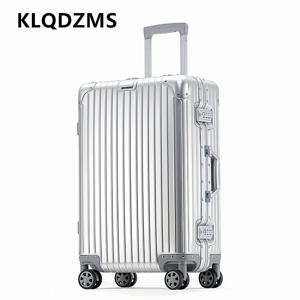 KLQDZMS 남성용 가방 전체 알루미늄 마그네슘 합금 탑승 상자 20 