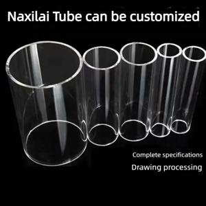 Naxilai 도매 10pcs 투명 PC 튜브 100mm 긴 폴리 카보네이트 파이프 디스플레이 파이프