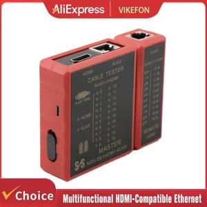 다기능 HDMI 호환 이더넷 테스터 네트워크 케이블 RJ45 Lan 8P8C POE Anti Burn RJ11 전화선 보호
