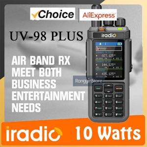Iradio UV-98 PLUS 워키 토키 크로스 밴드 리피터 대형 스크린 USB LSB CW CB SW MW LW SSB 삼중 주파수 대기 햄 라디오