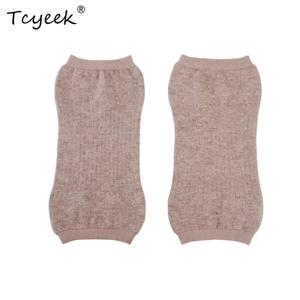 Tcyeek 2쌍 울 캐시미어 무릎 보호대 (남녀공용) - 노인/추위/추위에 강한 관절 보호, 따뜻한 겨울 무릎 보호대 A3N423QM