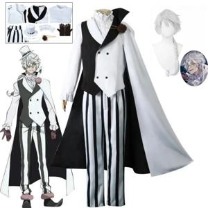 Nikolai Gogol 코스프레 의상 애니메이션 Bungee Stray Dog 시즌 4 Angel 남성 의류 Decline 할로윈 파티 코트 망토 유니폼
