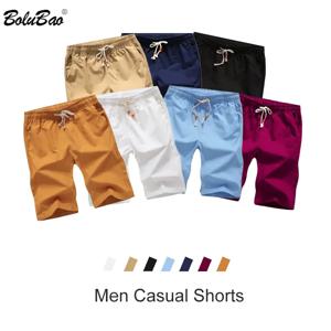 BOLUBAO 여름 브랜드 남성 솔리드 반바지, 새로운 남성용 드로 스트링 캐주얼 편안한 통기성 반바지 남성