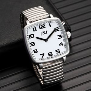 시각 장애인을 위한 Square English Talking Watch – 알람, 말하는 날짜 및 시간을 갖춘 음성 발표 시계