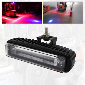 LED 지게차 안전등, 적색 및 청색 스포트라이트, 창고 1 개 안전 경고등, 30W 6 LED 주행등, 12-60V 넓은 전압