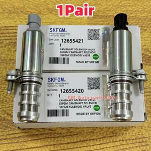 1쌍 흡기 및 배기 오일 제어 타이밍 밸브 솔레노이드 VVT OEM # 12655420   & 12655421   Chevrolet Captiva Equinox GMC 지형용