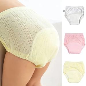 신생아 재사용 가능한 기저귀 천 기저귀 속옷 유아 훈련 바지 빨 기저귀에 대한 코튼 베이비 기저귀 훈련 바지