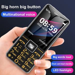 GSM 2G 바 전화 G600 듀얼 SIM 카드 6800mAh 배터리 SOS 큰 키 2.4 인치 화면 모바일 핸드폰 노인 여성 MP3 레코더