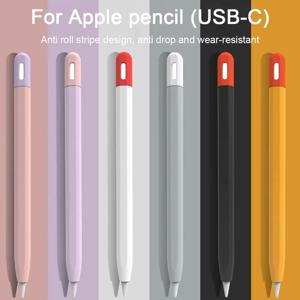 Apple Pencil 3 용 실리콘 케이스 iPad 연필 터치 펜 그립 홀더 슬리브 휴대용 스타일러스 커버 용 USB-C 보호 커버